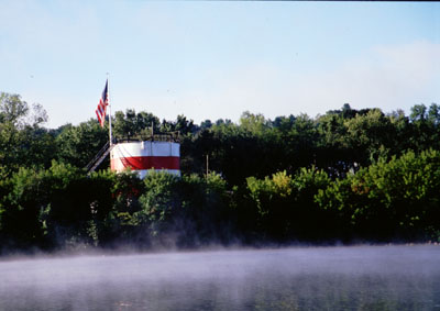 Mist rising near the Fonda Terminal